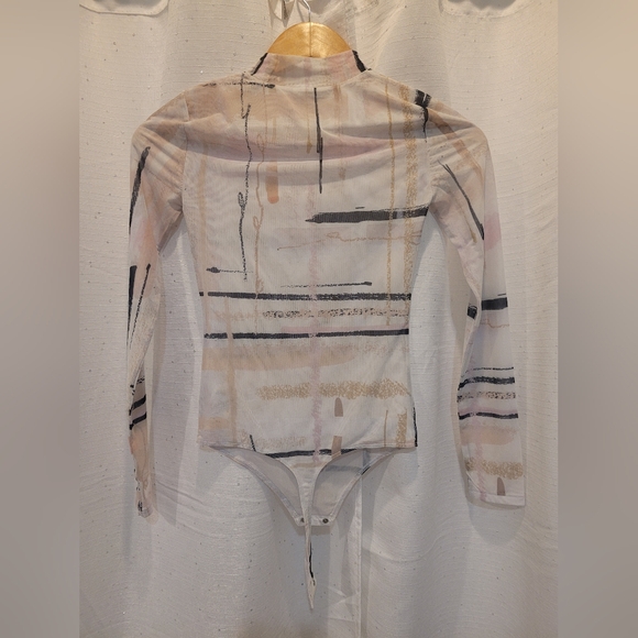 Babaton Parlay Bodysuit Light Cream/Denude Sz XXS - Picture 5 of 15